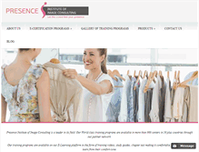 Tablet Screenshot of presenceimageconsulting.com